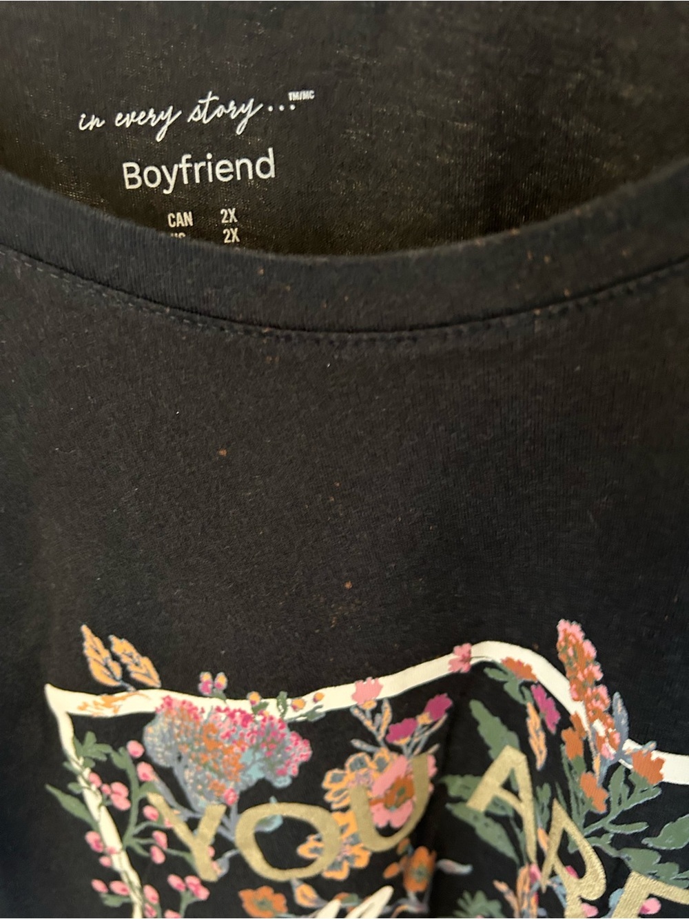 In Every Story Women’s Black Floral Graphic Short Sleeve Tee
Size 2X - Picture 9 of 12